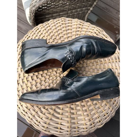 Allen Edmonds Belfast Loafers 11 C Shoes Slip On Braided Black Leather main image 14